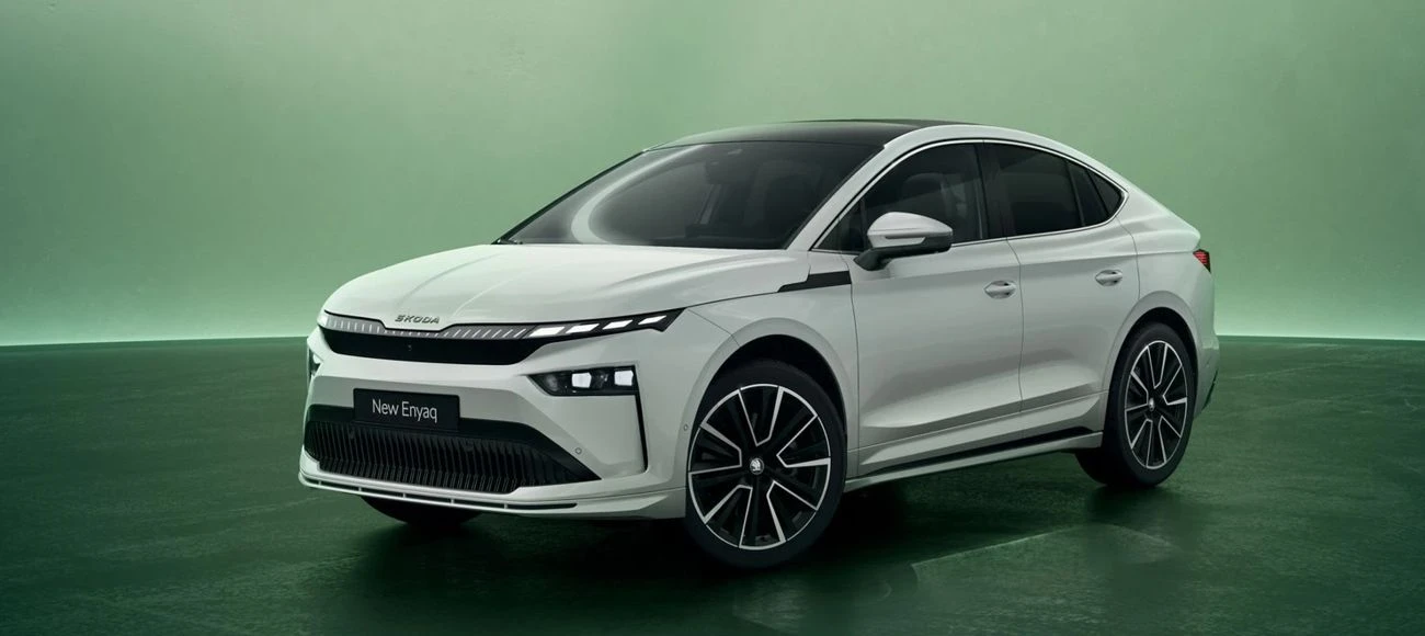 Get a sneak peek at the striking looks of the New Škoda Enyaq SUV and Coupé